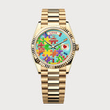 Day-Date 36 Emoji Puzzle Dial In Yellow Gold