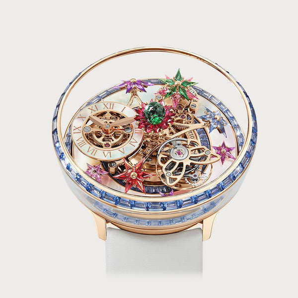 Jacob & Co Astronomia Fleurs De Jardin Blue Sapphires & Green Tsavorite