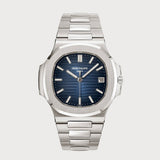 Nautilus With Blue Dial In White Gold