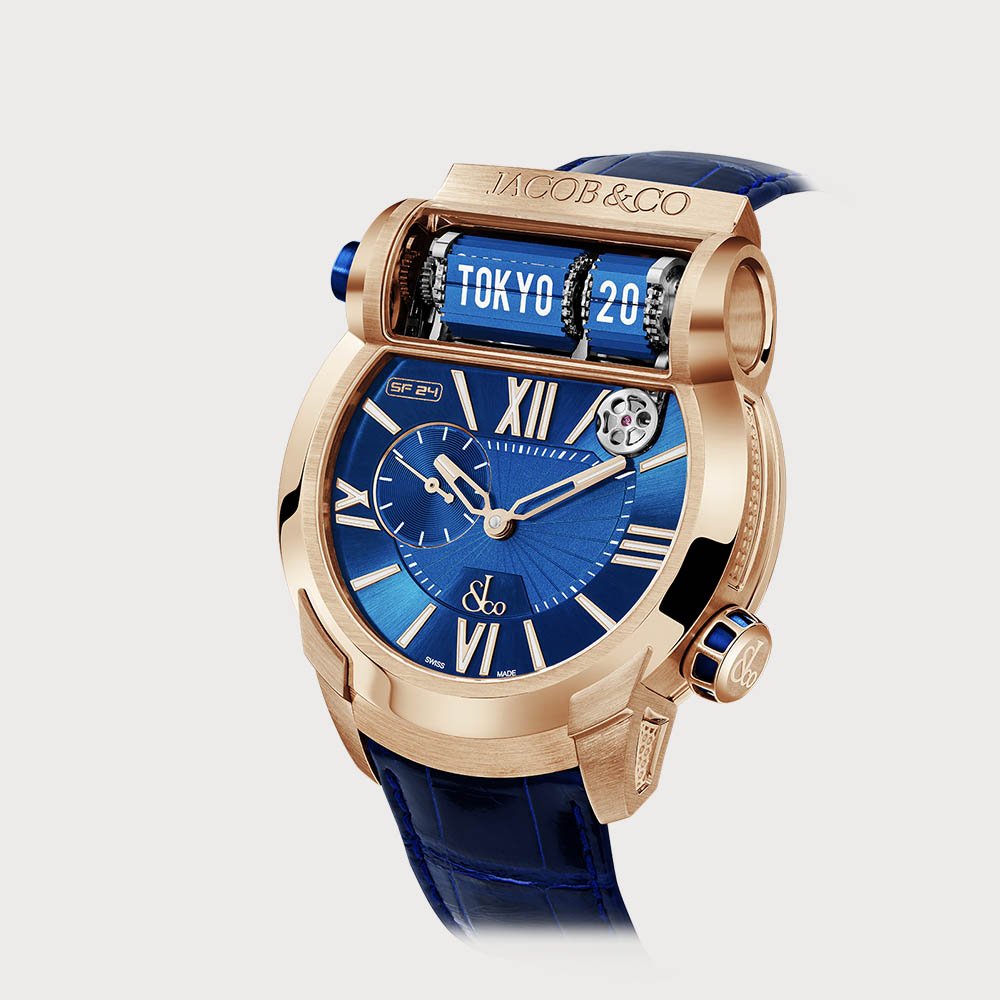Jacob & Co Epic Sf4 Racing Rose Gold With Blue Dial