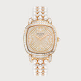 Gondolo Haute Joaillerie Set With Akoya Pearls & Diamonds In Rose Gold