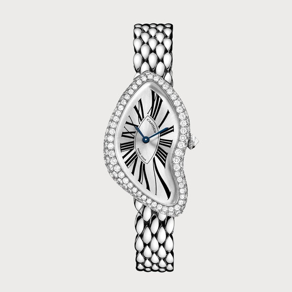 Cartier Crash In White Gold With Diamond Set Bezel