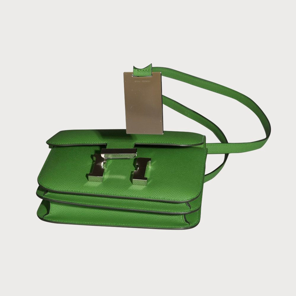 Hermès Constance 18 Mirror Vert Yucca With Palladium Hardware In Epsom Leather - view 5