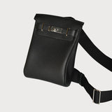 Hac A Dos Pm Black With Palladium Hardware In Togo Leather