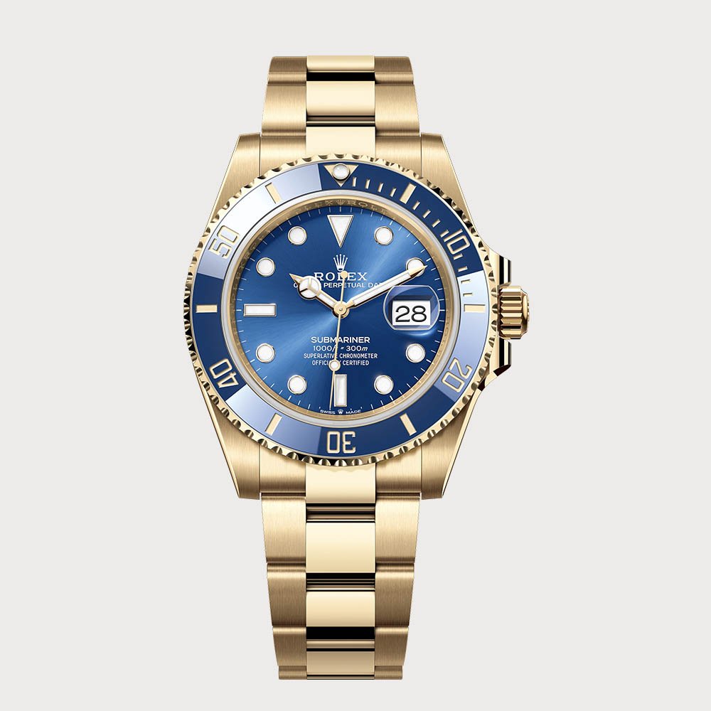 Rolex Submariner 41 Blue In Yellow Gold