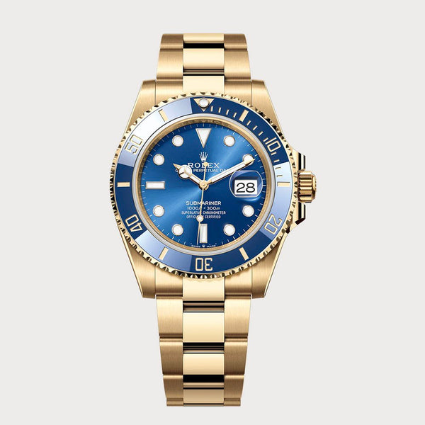Rolex Submariner 41 Blue In Yellow Gold