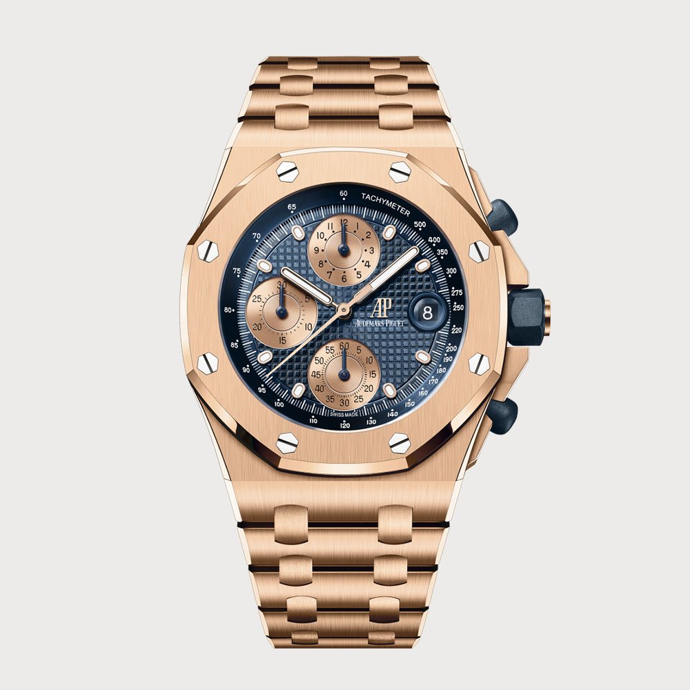 Audemars Piguet Royal Oak Offshore Chronograph Full Rose Gold With Blue Dial