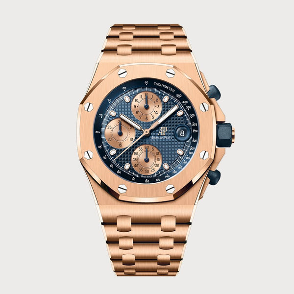 Audemars Piguet Royal Oak Offshore Chronograph Full Rose Gold With Blue Dial