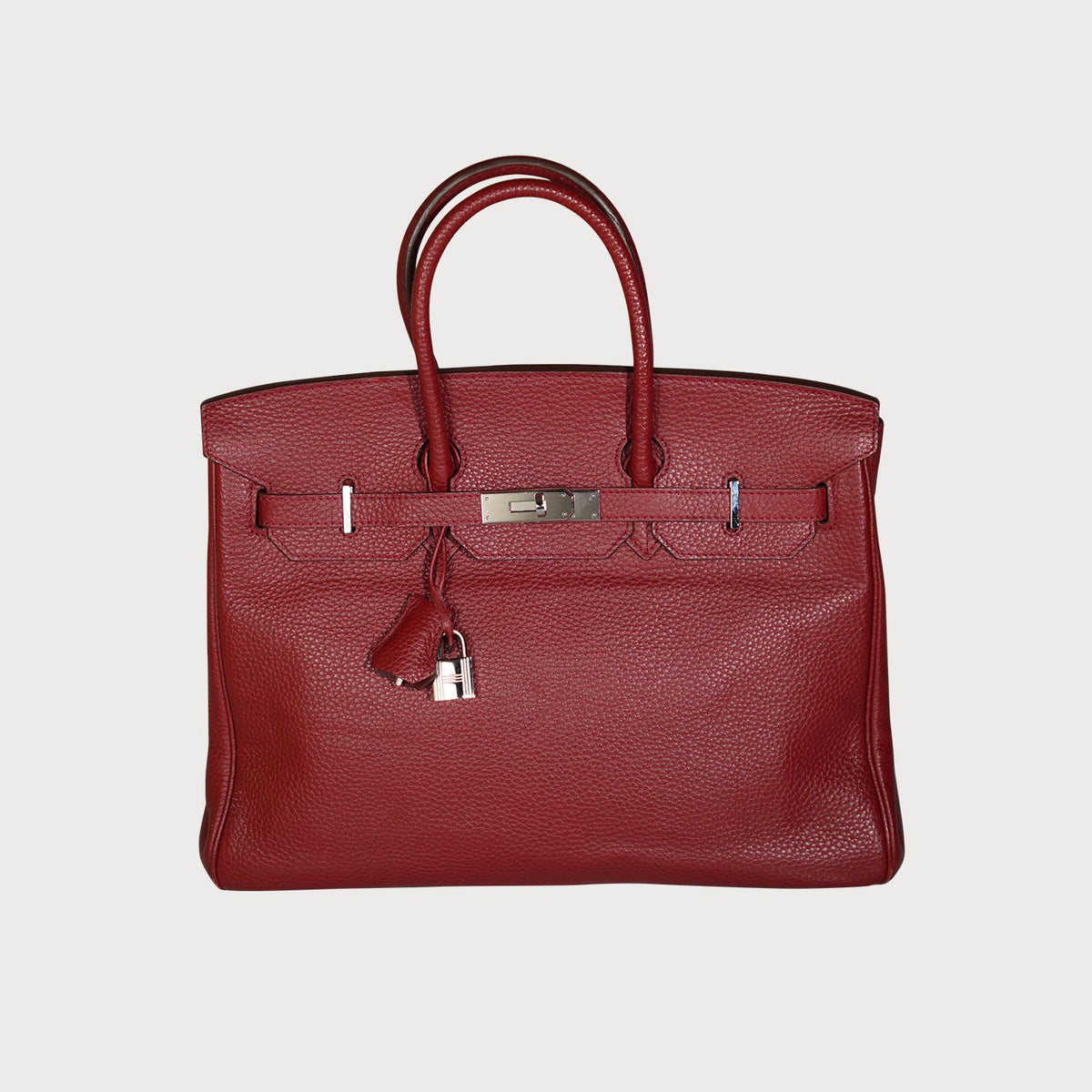 Hermès Birkin 35 Rouge / Red With Palladium Hardware - view 10