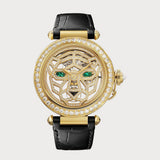 Cartier Pasha Skeleton With Panthere Decor In 41 Mm