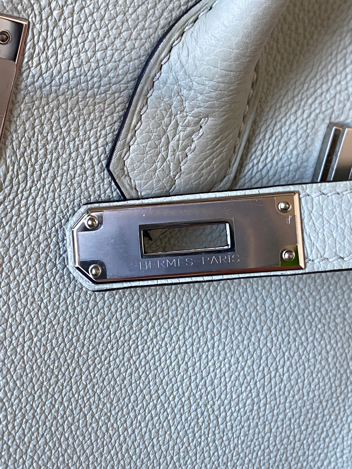 Birkin 30 Gris Neve PHW Togo