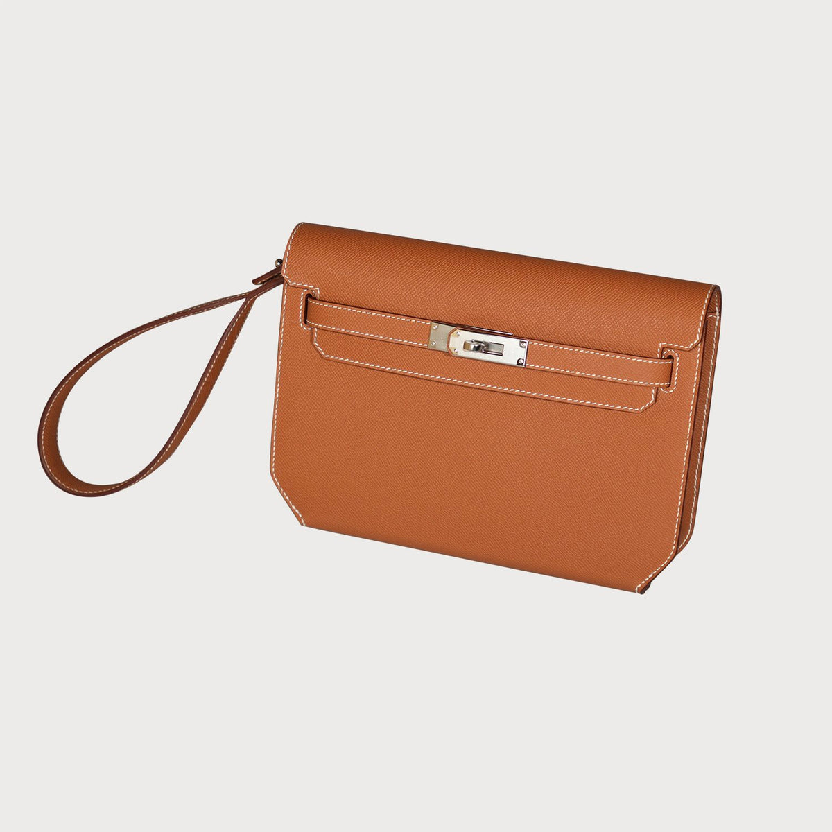 Hermès Kelly Depeche 25 Gold With Palladium Hardware In Epsom Leather
