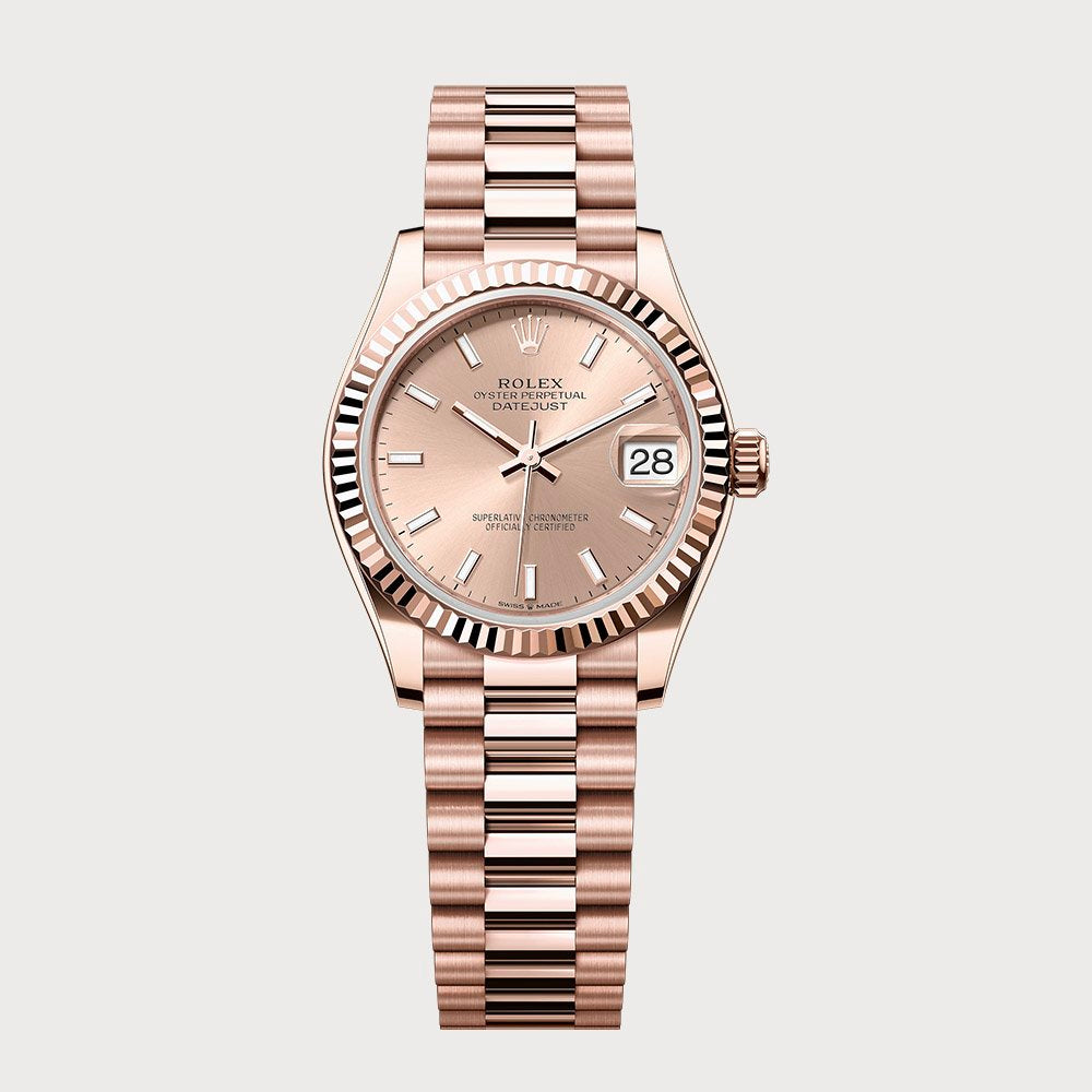 Rolex Datejust 31 Rosé Dial In Rose Gold