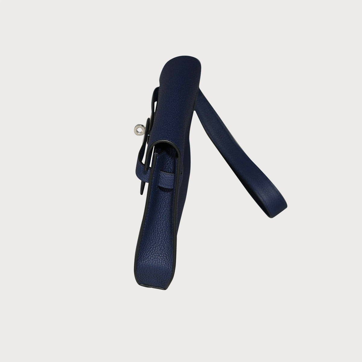 Hermès Kelly Depeche 25 Blue Saphir With Palladium Hardware In Togo Leather - view 3