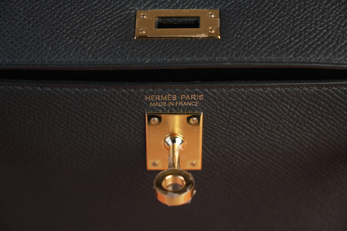 Hermes Mini Kelly 20 Noir GHW