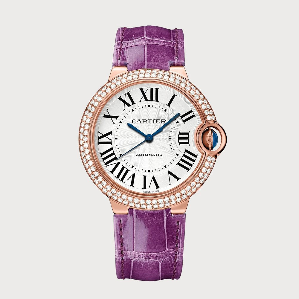 Cartier Ballon Bleu 36mm Diamond Set In Rose Gold