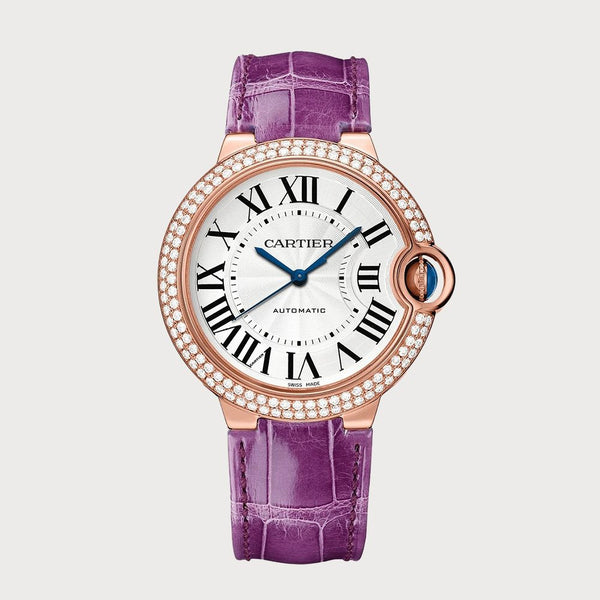 Cartier Ballon Bleu 36mm Diamond Set In Rose Gold