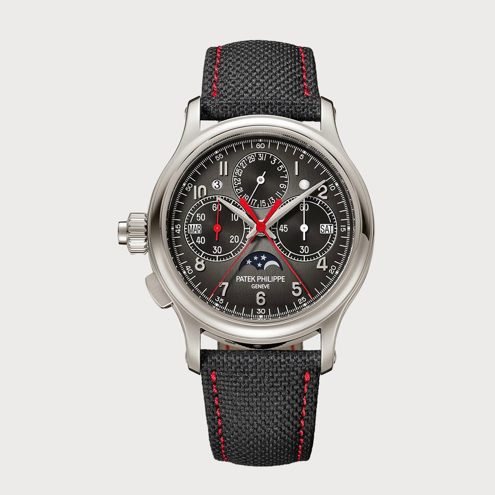 Patek Philippe Split-Seconds Monopusher Chronograph Perpetual Calendar Left-Handed In Platinum