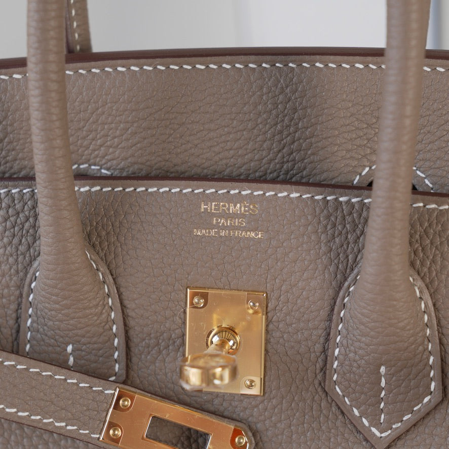 Birkin 25 Etoupe Ghw Togo
