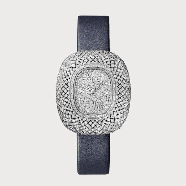 Cartier Coussin Medium Diamond Set In White Gold