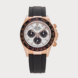 Daytona Meteorite In Rose Gold On Oysterflex