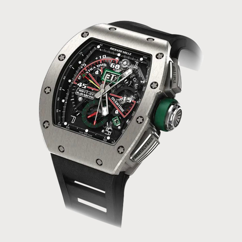 Richard Mille Rm11-01 Flyback Chronograph Roberto Mancini In Titanium