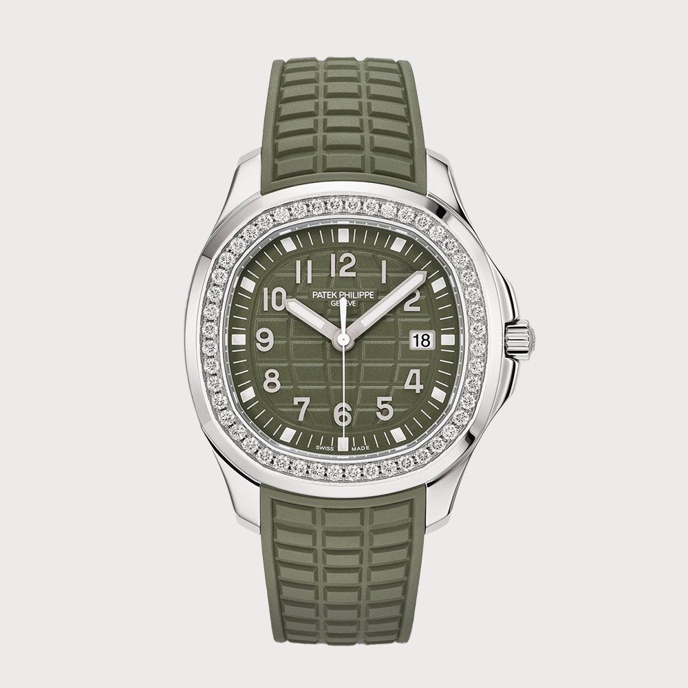 Patek Philippe Aquanaut Luce In Stainless Steel With Green Dial & Diamond Set Bezel