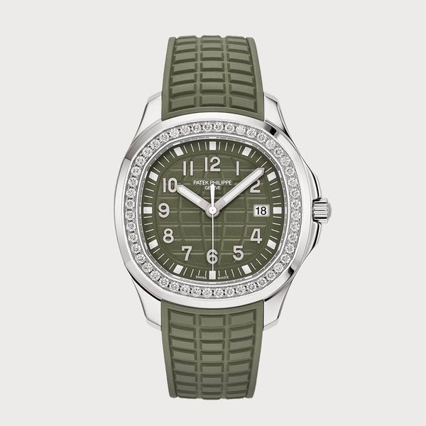 Patek Philippe Aquanaut Luce In Stainless Steel With Green Dial & Diamond Set Bezel