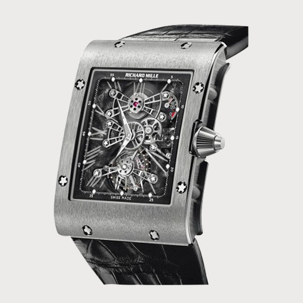 Richard Mille Rm017 Tourbillon Extra Flat In White Gold