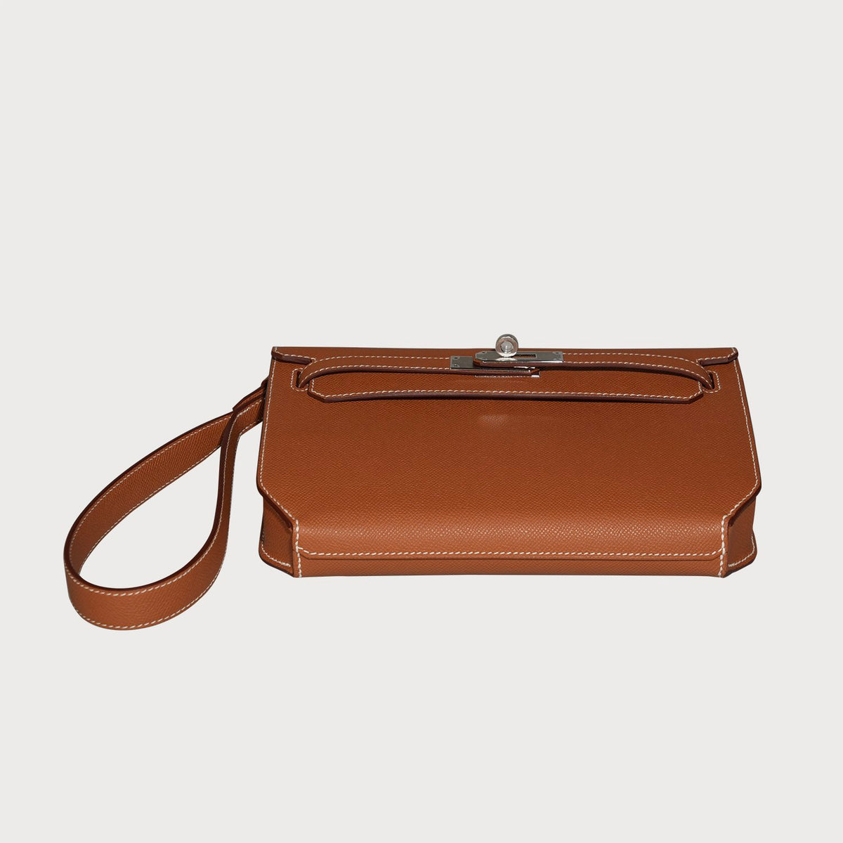 Hermès Kelly Depeche 25 Gold With Palladium Hardware In Epsom Leather - view 6