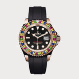 Yacht-Master Rainbow Haribo With Black Dial In Rose Gold