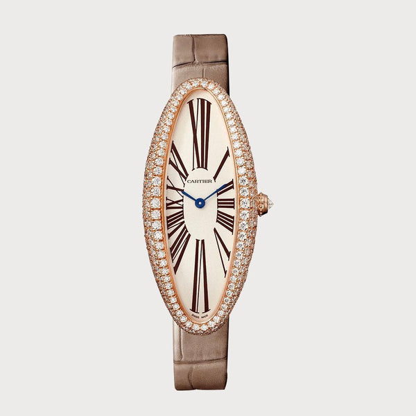 Cartier Baignoire Allongée Medium Rose Gold Diamond Set
