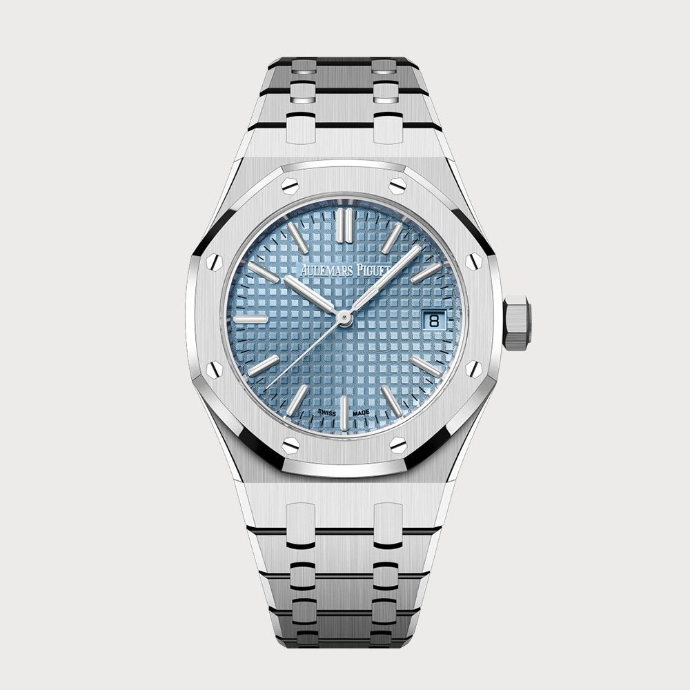 Audemars Piguet Royal Oak 37 Stainless Steel With An Ice Blue Dial