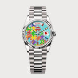 Day-Date 36 Emoji Puzzle Dial In White Gold