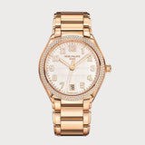 Twenty~4 Diamond Set Bezel In Rose Gold With Satin-Finished Dial