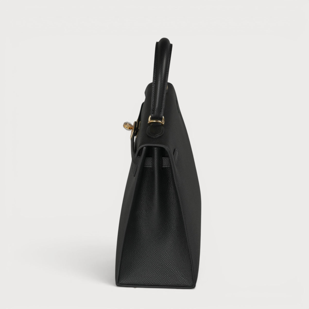 Hermes Kelly 25 Black GHW Epsom Sellier