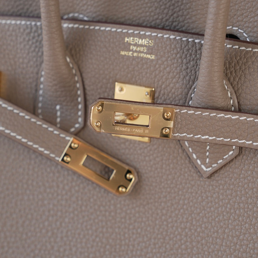 Birkin 25 Etoupe Ghw Togo