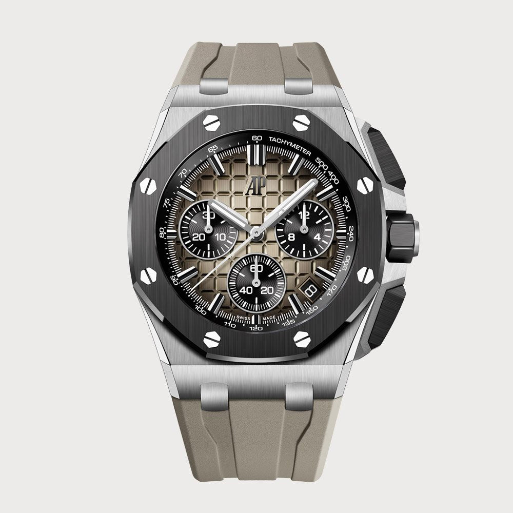 Audemars Piguet Royal Oak Offshore Chronograph Brown In Stainless Steel