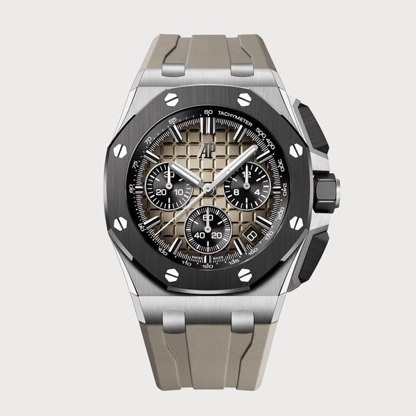 Audemars Piguet Royal Oak Offshore Chronograph Brown In Stainless Steel