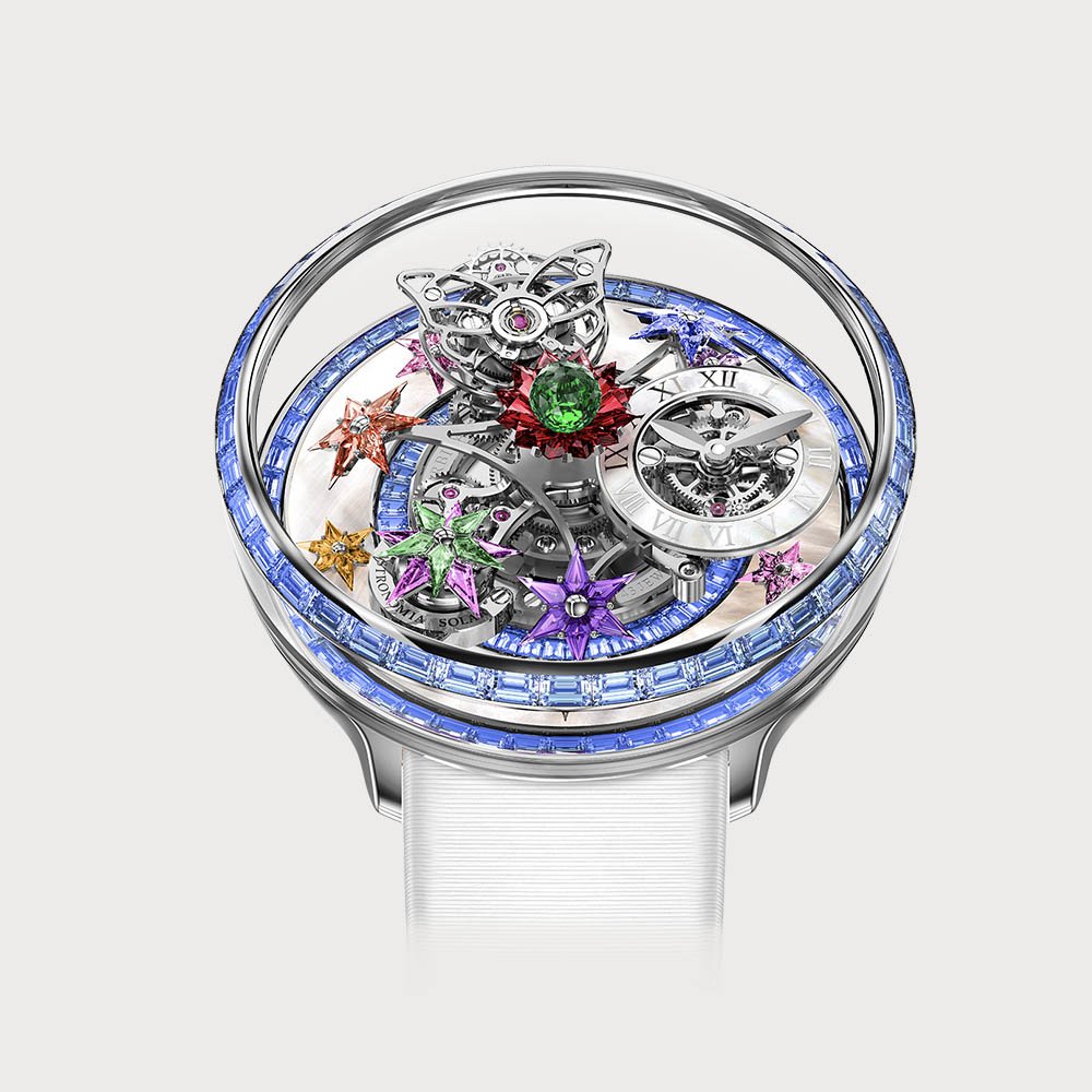 Jacob & Co Astronomia Fleurs De Jardin With Blue Sapphires
