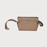 Hermes Kelly Messenger Pm Etoupe With Palladium Hardware In Evercolor Leather