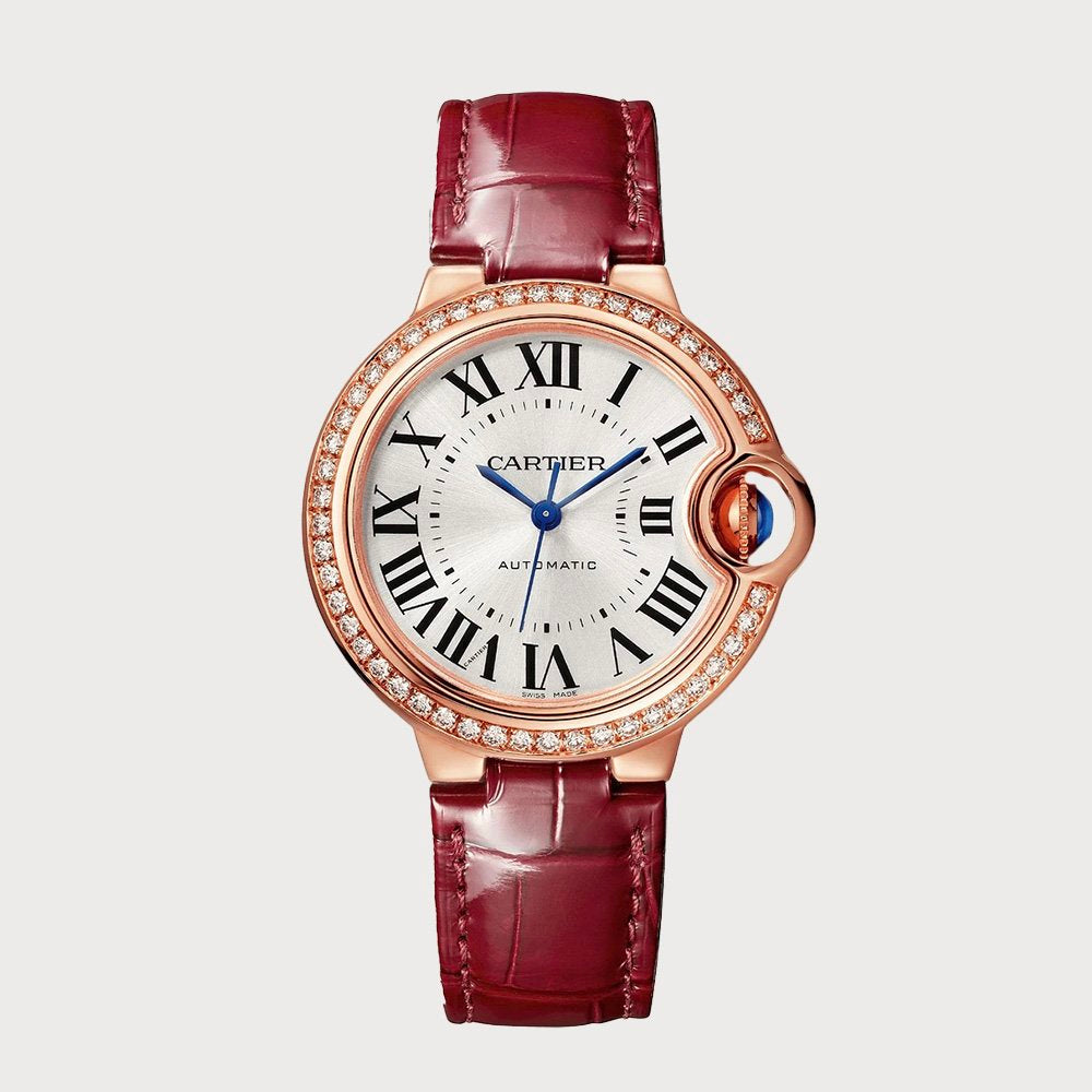 Cartier Ballon Bleu 33mm Diamond Set In Rose Gold