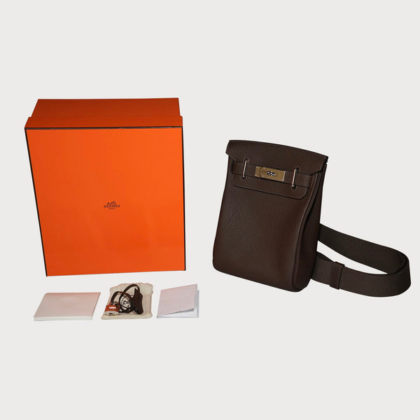 Hac A Dos Pm Ecorce With Palladium Hardware In Togo Leather