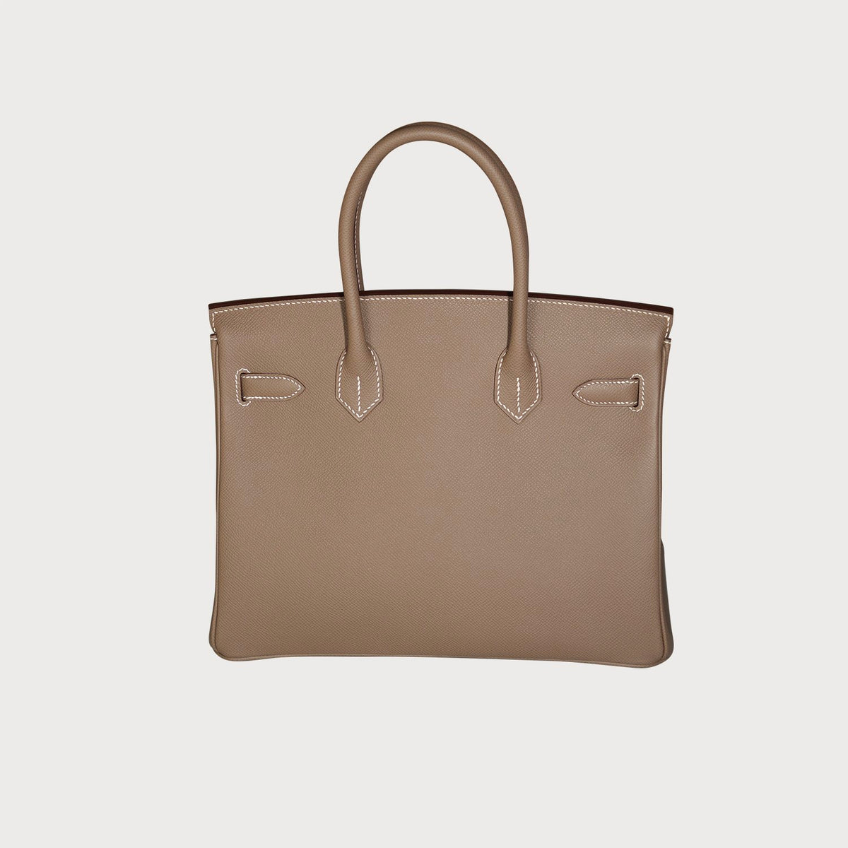Hermès Hermes Birkin 30 Etoupe With Gold Hardware In Epsom Leather Retourne Shape - view 5