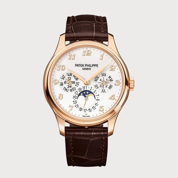 Patek Philippe Perpetual Calendar With White Dial In Rose Gold