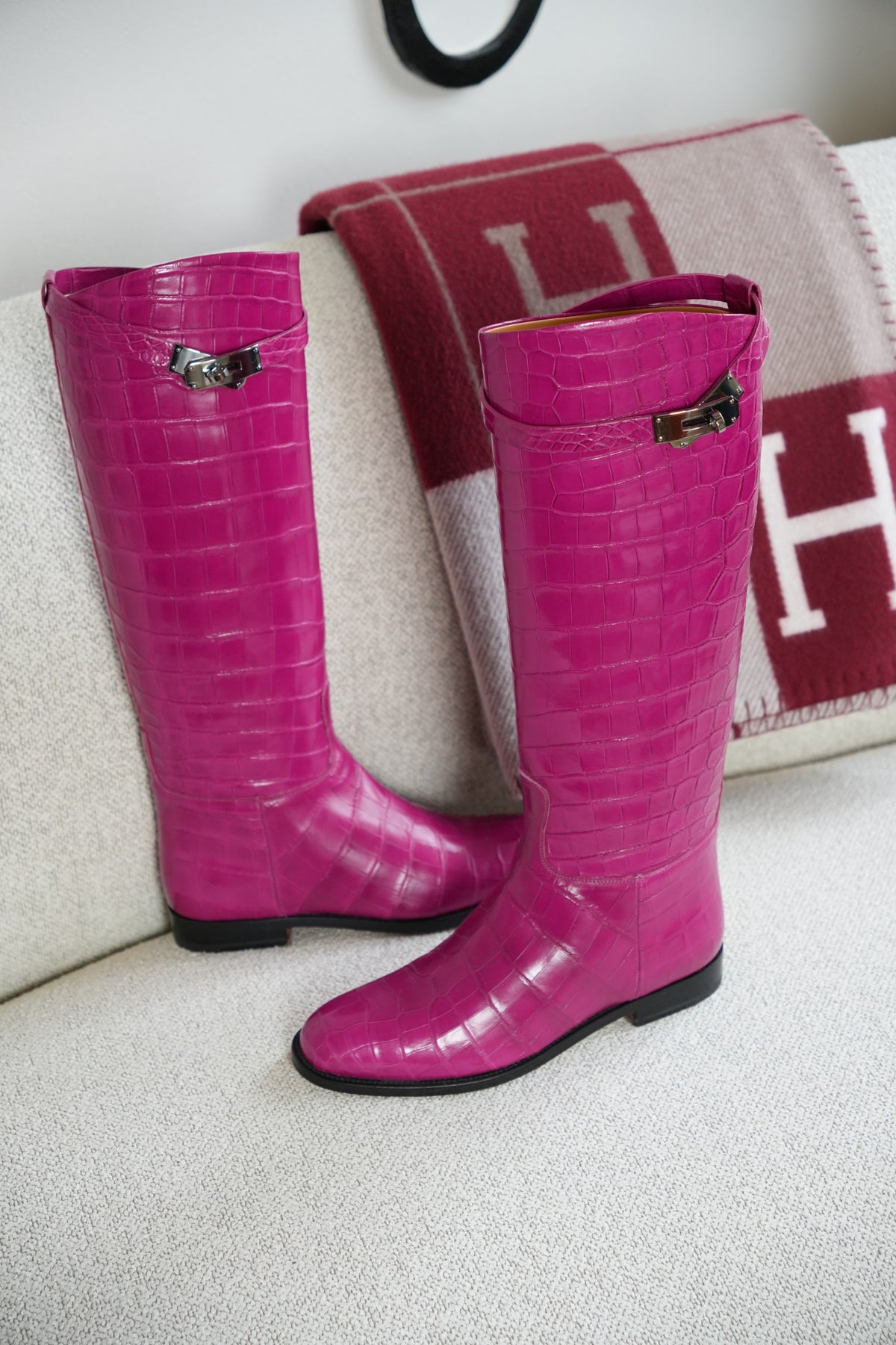 Jumping Croco Nilo Mirage In Rose Sheherazad PHW 38,5