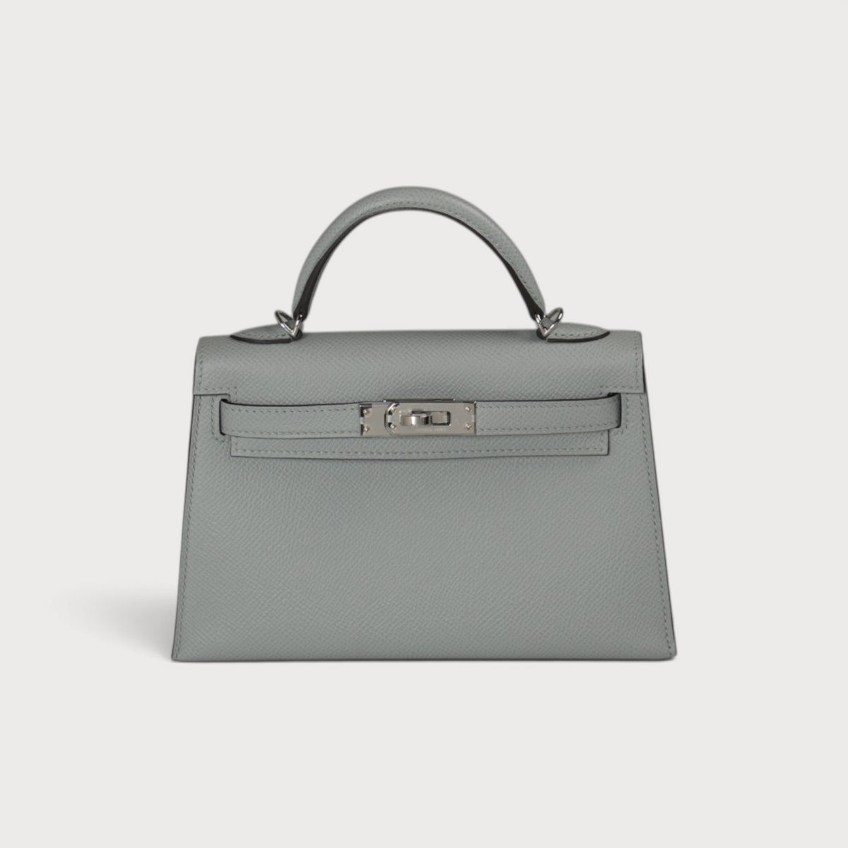 Hermes Mini Kelly 20 Bleu Glacier PHW