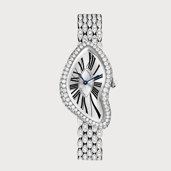Cartier Crash Diamond Set In White Gold