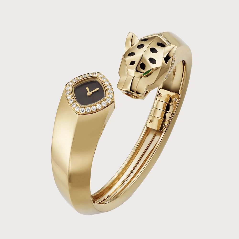 Cartier La Panthère In Yellow Gold With Diamonds