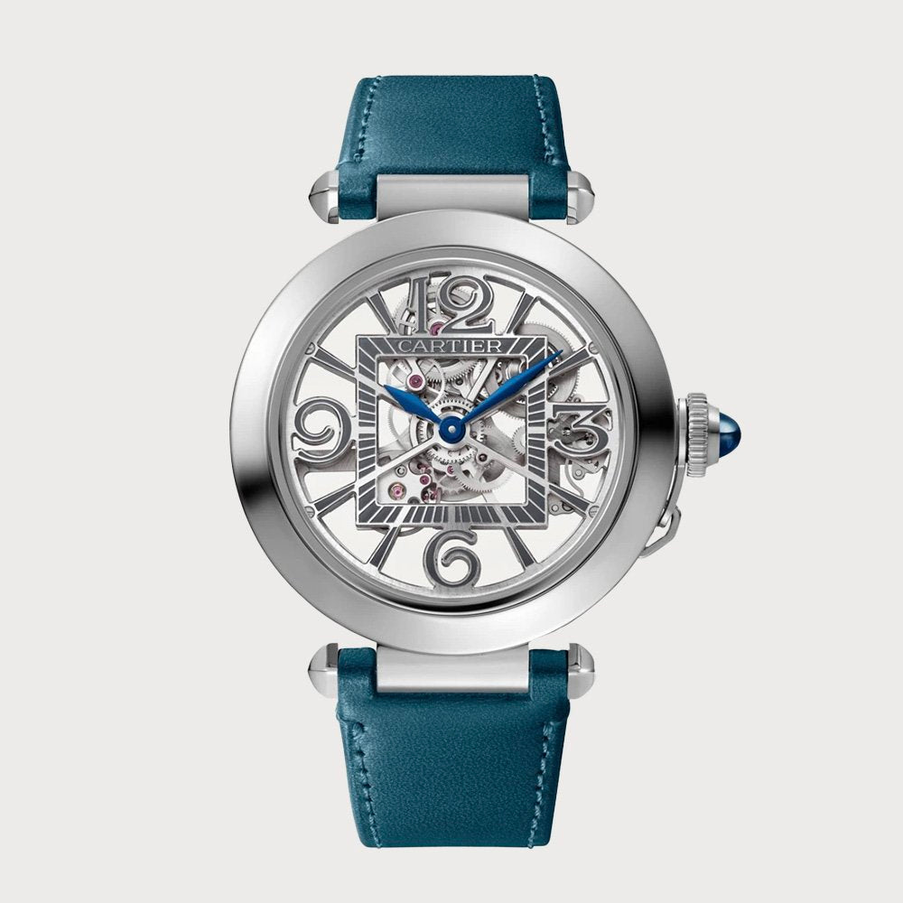 Cartier Pasha Skeleton 41mm In Stainless Steel
